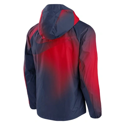 Shop Nike Navy Paris Saint-germain Awf Raglan Full-zip Hoodie Jacket