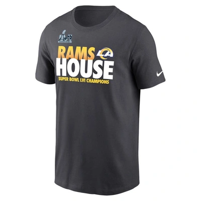 Shop Nike Anthracite Los Angeles Rams Super Bowl Lvi Champions Alternate Local Pack T-shirt
