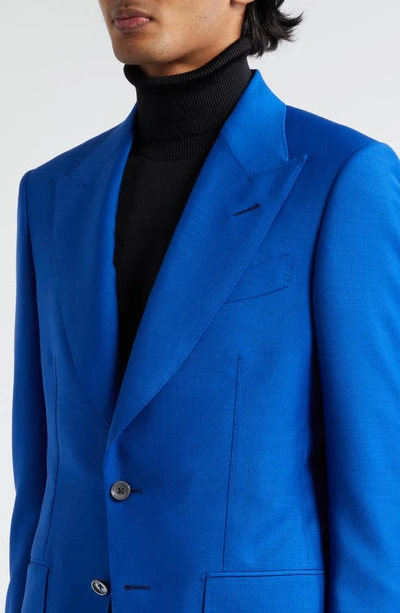 Shop Tom Ford Atticus Original Mohair & Wool Hopsack Sport Coat In Royal Blue