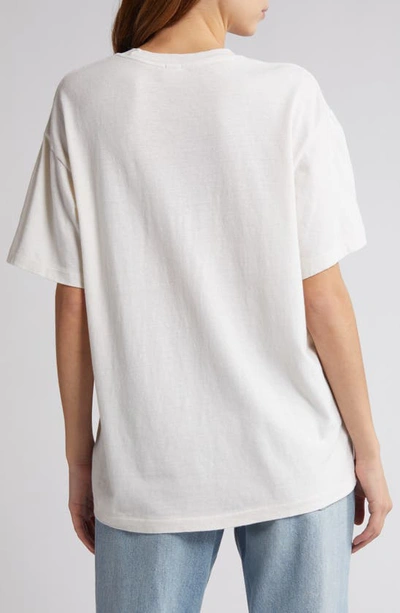 Shop Re/done Vibrations '90s Easy Cotton T-shirt In Vintage White