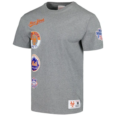 Shop Mitchell & Ness Heather Gray New York Mets Cooperstown Collection City Collection T-shirt