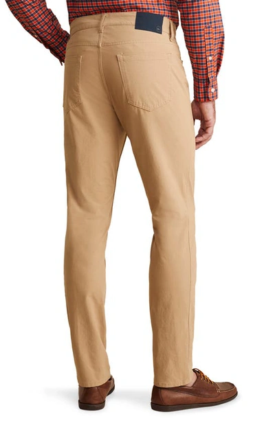 Vineyard Vines On The Go Canvas Five Pocket Pants In Officer Khaki