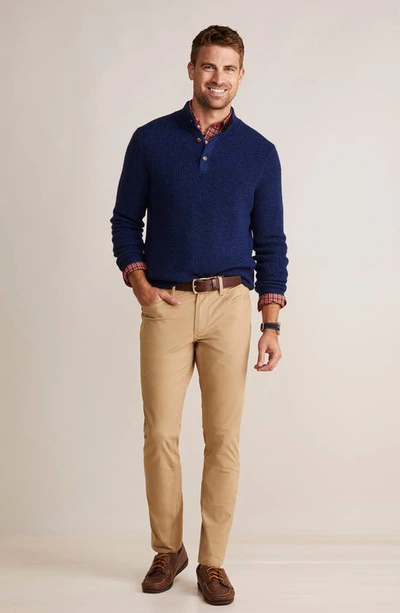 Vineyard Vines On The Go Canvas Five Pocket Pants In Officer Khaki