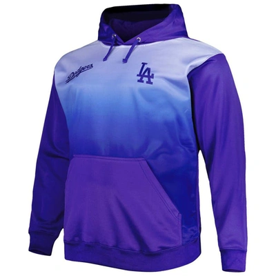 Shop Profile Royal Los Angeles Dodgers Fade Sublimated Fleece Pullover Hoodie