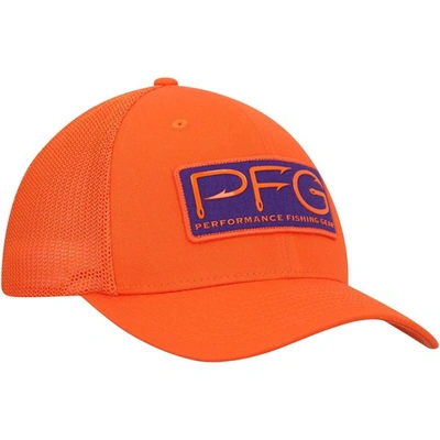 Shop Columbia Orange Clemson Tigers Pfg Hooks Flex Hat