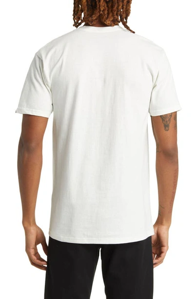 Shop Vans Logo Cotton Graphic T-shirt In Marshmallow