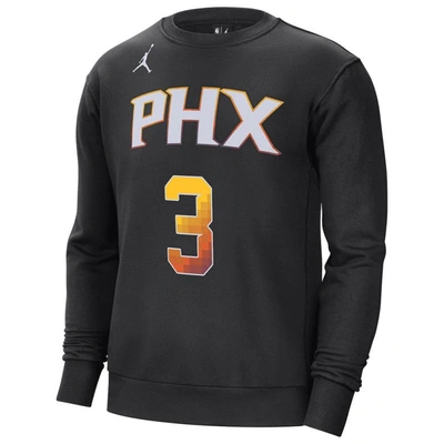 Shop Jordan Brand Chris Paul Black Phoenix Suns Statement Name & Number Pullover Sweatshirt