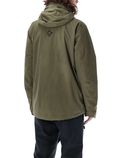 Norrøna Iofoten Gore-tex Hooded Jacket In Olive
