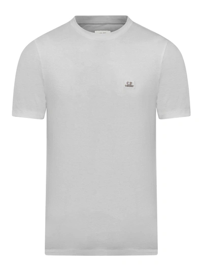 Shop C.p. Company 30/1 Jersey Logo T-shirt In Grey