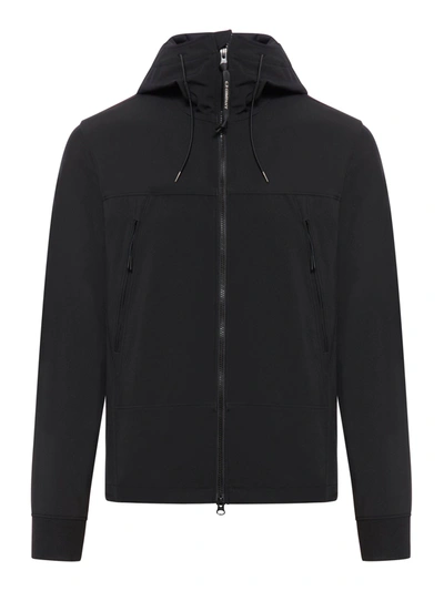 Shop C.p. Company C.p. Shell-r Goggle Jacket In Black