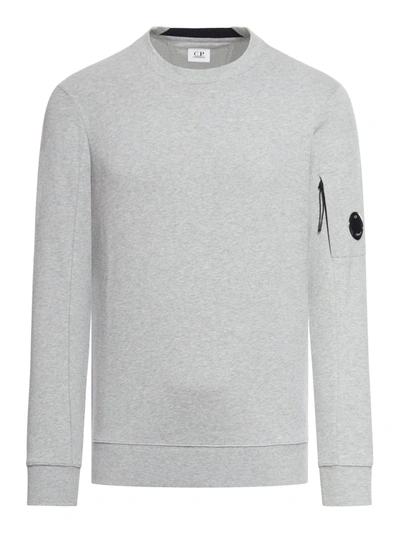 Shop C.p. Company Diagonal Raised Fleece Sweatshirt In Grey