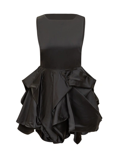 Shop Jw Anderson J.w. Anderson Peplum Bustier Dress In Black