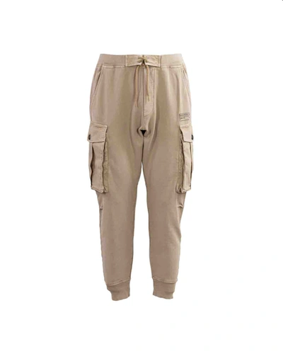 Shop Dsquared2 Cargo Joggers In Beige