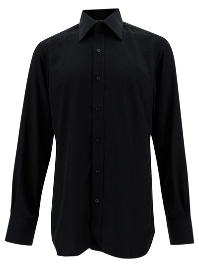 Shop Tom Ford Fluid Shirt In Black
