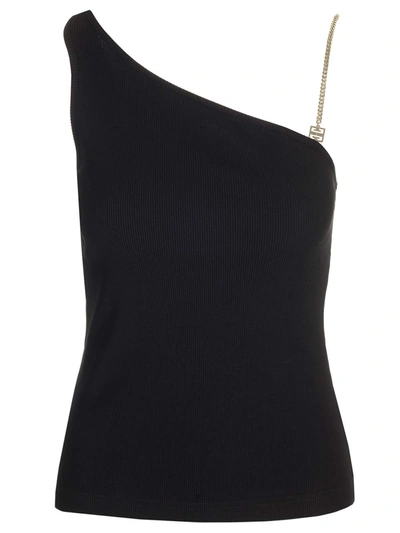 Shop Givenchy One-shoulder Top In Black