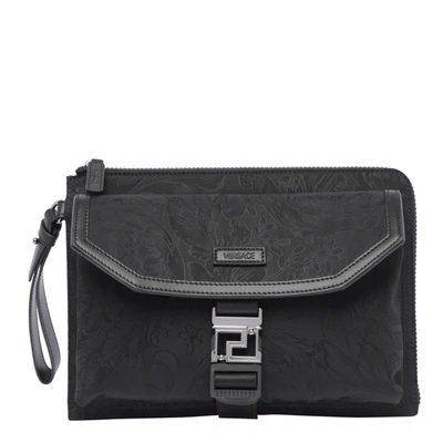 Shop Versace Neo Pouch In Black