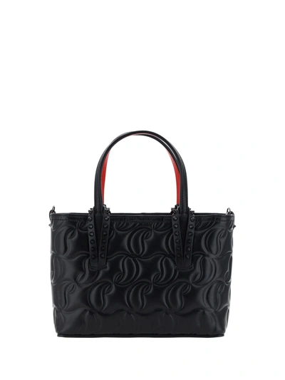 Shop Christian Louboutin Cabata Handbag In Black/black