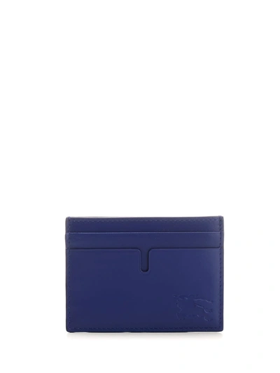 Shop Burberry 5 Slots Card Case In Blue