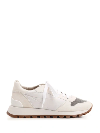 Shop Brunello Cucinelli Runners With Precious Toe In Default Title