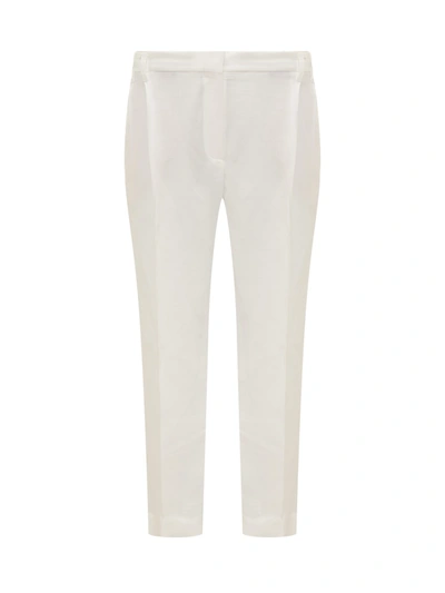Shop Brunello Cucinelli Linen Blend Trousers In Default Title
