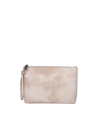 Shop Givenchy Tie-dye Gold Clutch Bag In Metallic