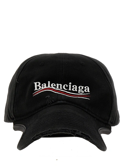Shop Balenciaga Political Campaign Cap In Nero