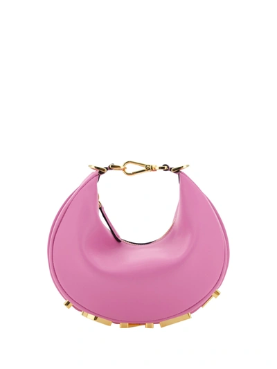 Shop Fendi Graphy Ring Mini Handbag In Rosa