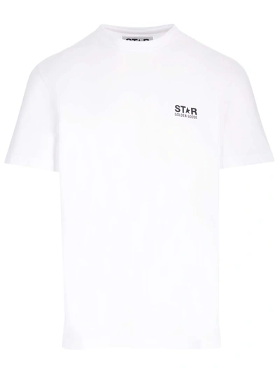 Shop Golden Goose Logo T-shirt In White