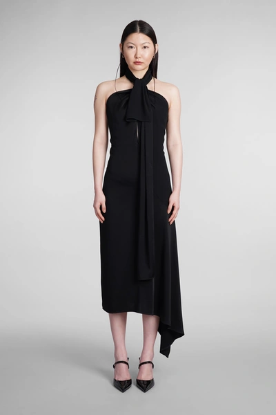 Shop Givenchy Dress In Black Acetate