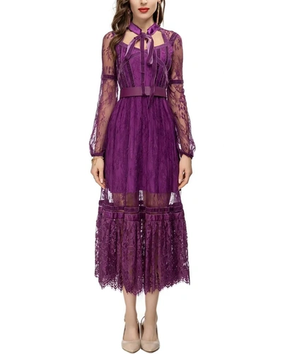 Shop Burryco Midi Dress In Purple