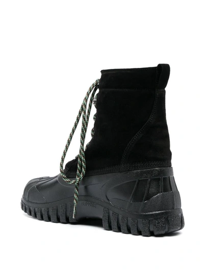 Shop Diemme Anatra Leather Lace-up Boots In Black