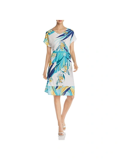 Shop Basler Tropical Womens Floral A-line Casual Dress In Multi