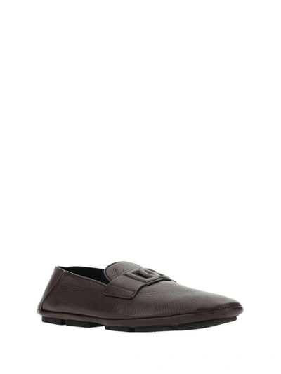 Shop Dolce & Gabbana Loafers In Moro