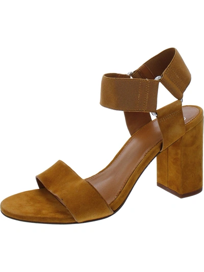 Shop Sarto Franco Sarto Olivia Womens Suede Open Toe Heels In Brown