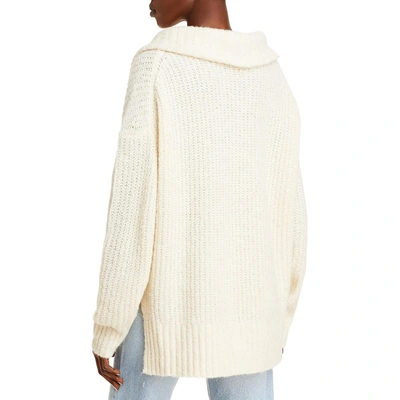 Shop A.l.c Everett Womens Alpaca Blend Cowl Neck Pullover Sweater In Beige