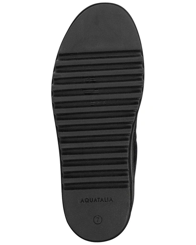 Shop Aquatalia Amica Weatherproof Suede Boot In Black
