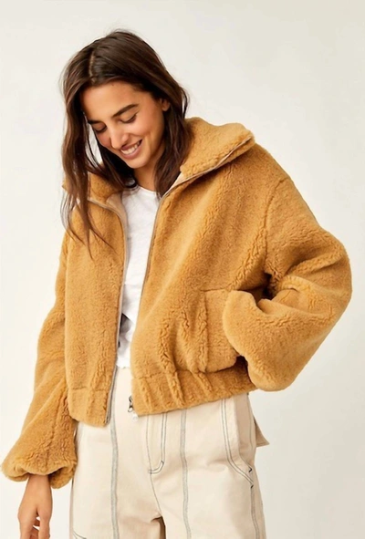 Shop Free People Get Cozy Teddy Camel In Yellow