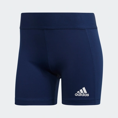 Shop Adidas Originals Women's Adidas Techfit Volleyball Shorts In Blue