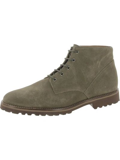 Shop Driver Club Usa Highland Park Womens Suede Anke Chukka Boots In Green