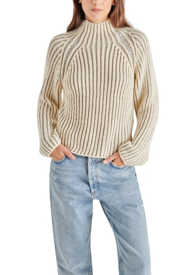 Shop Steve Madden Terra Sweater In Ash Grey In Beige