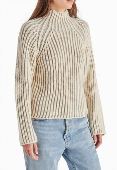 Shop Steve Madden Terra Sweater In Ash Grey In Beige