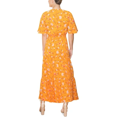 Shop Rachel Rachel Roy Womens Chiffon Smocked Maxi Dress In Multi