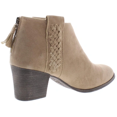 Shop Billabong In The Deets Womens Faux Suede Round Toe Booties In Multi