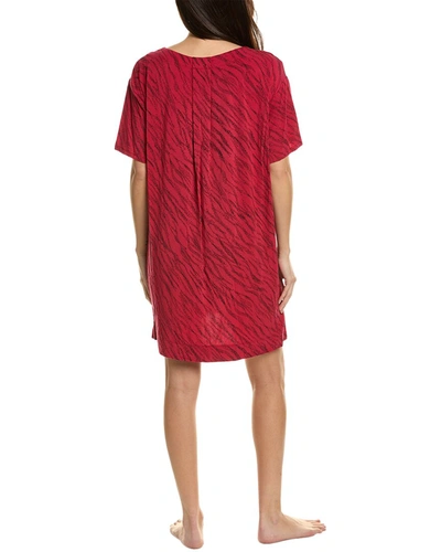 Shop Donna Karan Sleep Shirt In Red