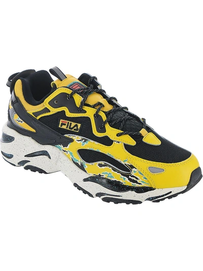 Shop Fila Ray Tracer Apex Mens Leather Workout Running Shoes In Multi