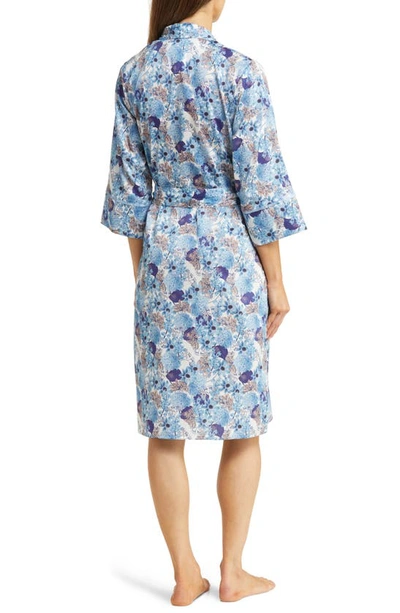 Shop Papinelle Paloma Sateen Robe In Blue