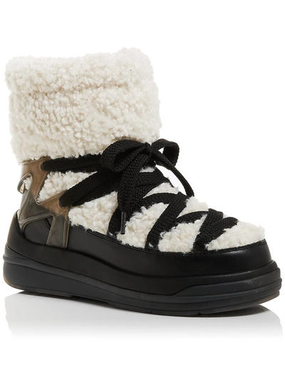 Shop Moncler Insoluxm Womens Round Te Ankle Boots In Black