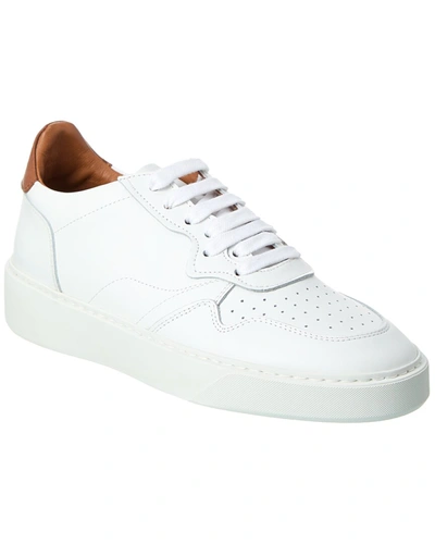 Shop Aquatalia Dimitri Weatherproof Leather Sneaker In White