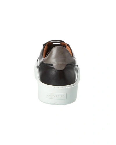 Shop Aquatalia Dimitri Weatherproof Leather Sneaker In Black