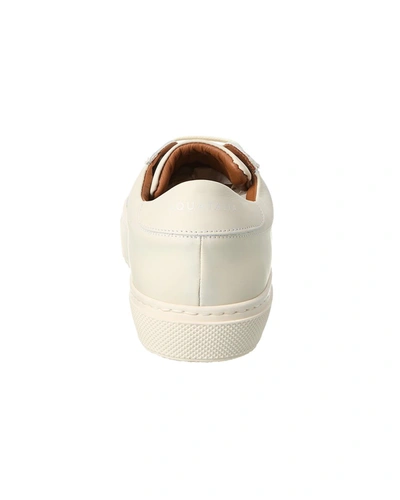 Shop Aquatalia Vic Rubberized Weatherproof Leather Sneaker In White